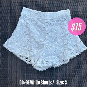 DO+BE White shorts